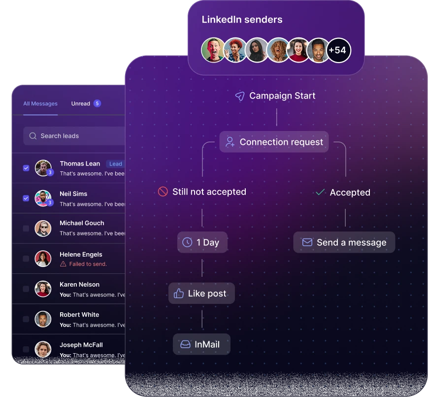 HeyReach screenshot