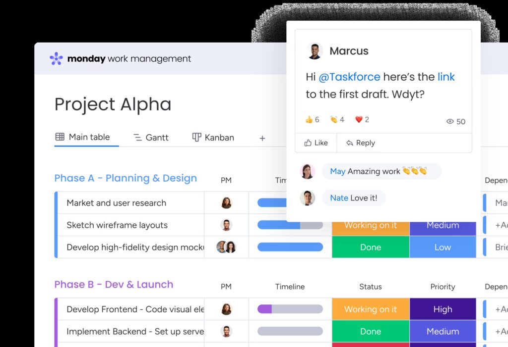 Monday screenshot